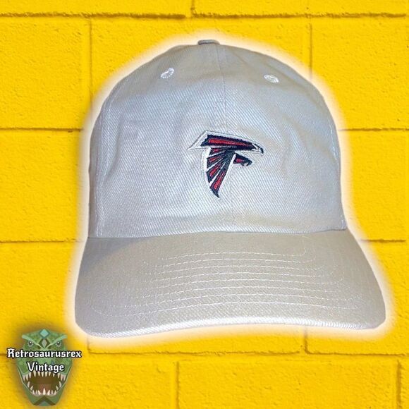 Vintage 00’s Atlanta Falcons NFL Khaki Denim Embroidered Fundamental Hat, One Si - Picture 2 of 8